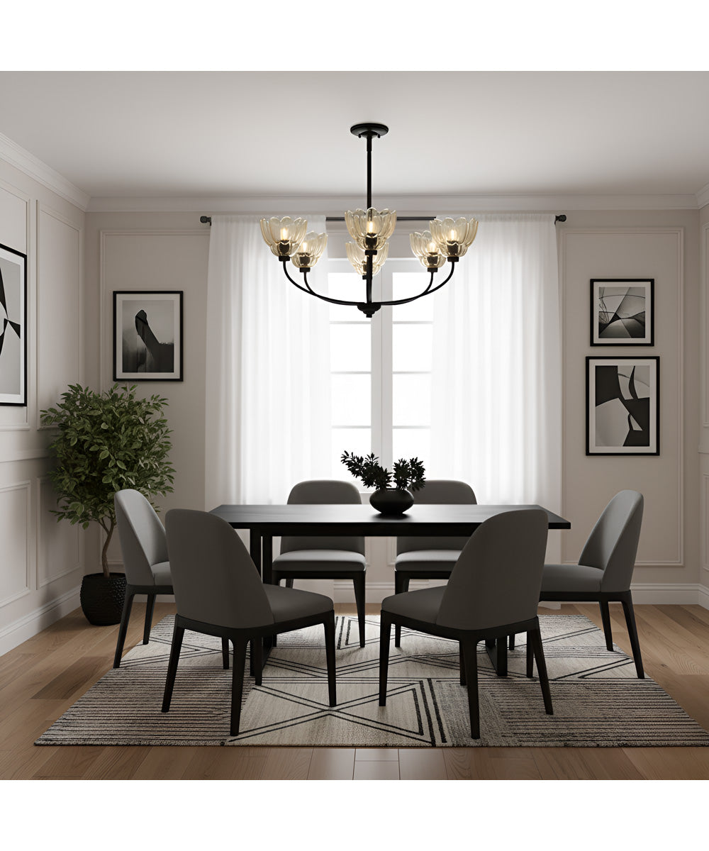 Whitecap 5-light Chandelier Mottled Cocoa