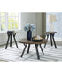 Elbrynn Occasional Table Set Set of 3 Brown/Black