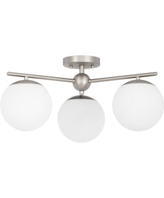 Jasper 3-light Semi-Flush Mount Satin Nickel