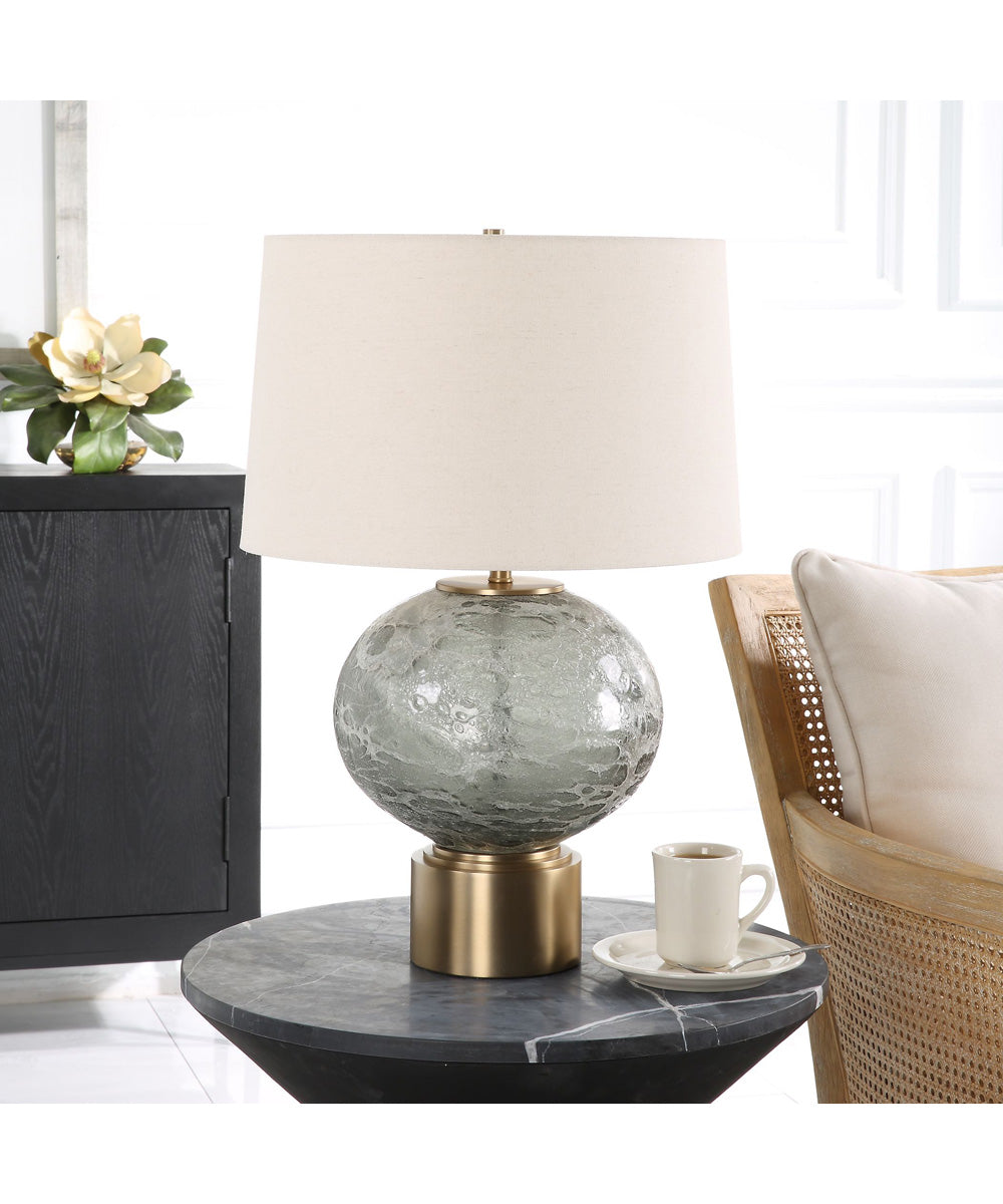 Lunia Gray Glass Table Lamp