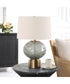 Lunia Gray Glass Table Lamp
