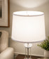 14"W x 10"H White Linen Drum Lampshade