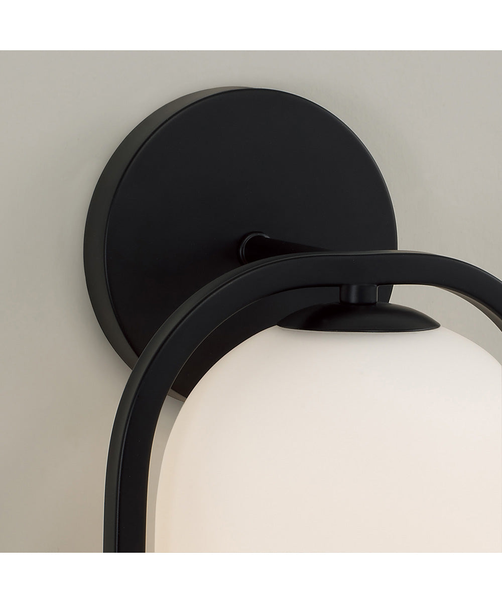Zeek 1-Light Sconce Matte Black