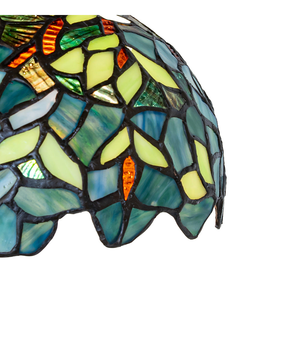 8" Wide Nightfall Wisteria Flushmount