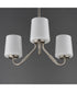 Durham 3-Light Chandelier Satin Nickel