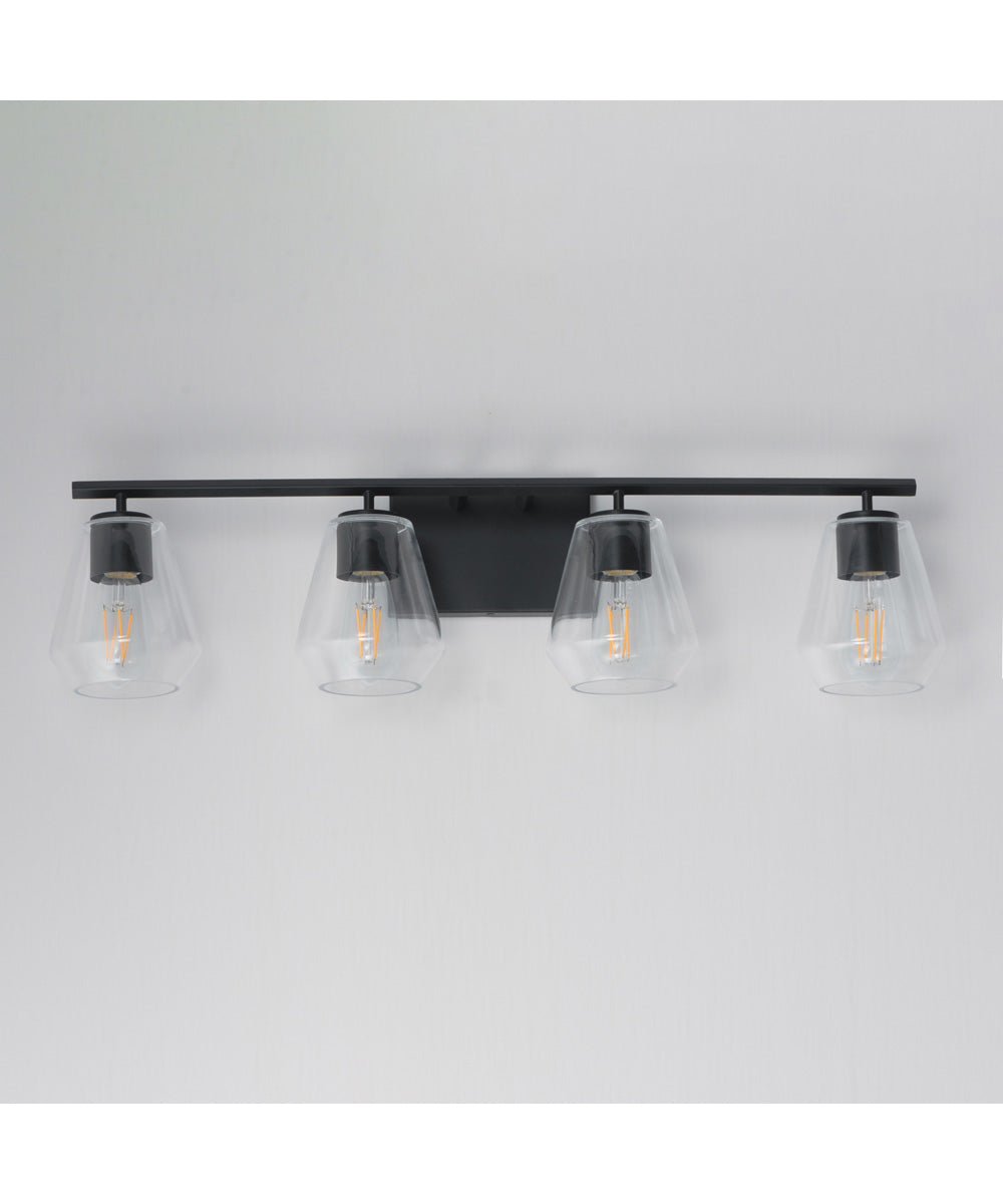 Geode 4-Light Bath Vanity Black