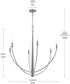 Jheni 6-Light Large Chandelier Brushed Nickel