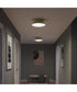 Avra Large 3-Light Flush Mount with Etched White Glass Shade Brushed Gold
