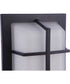 Bulkhead Rectangular 2-Light Outdoor Lighting Textured Black