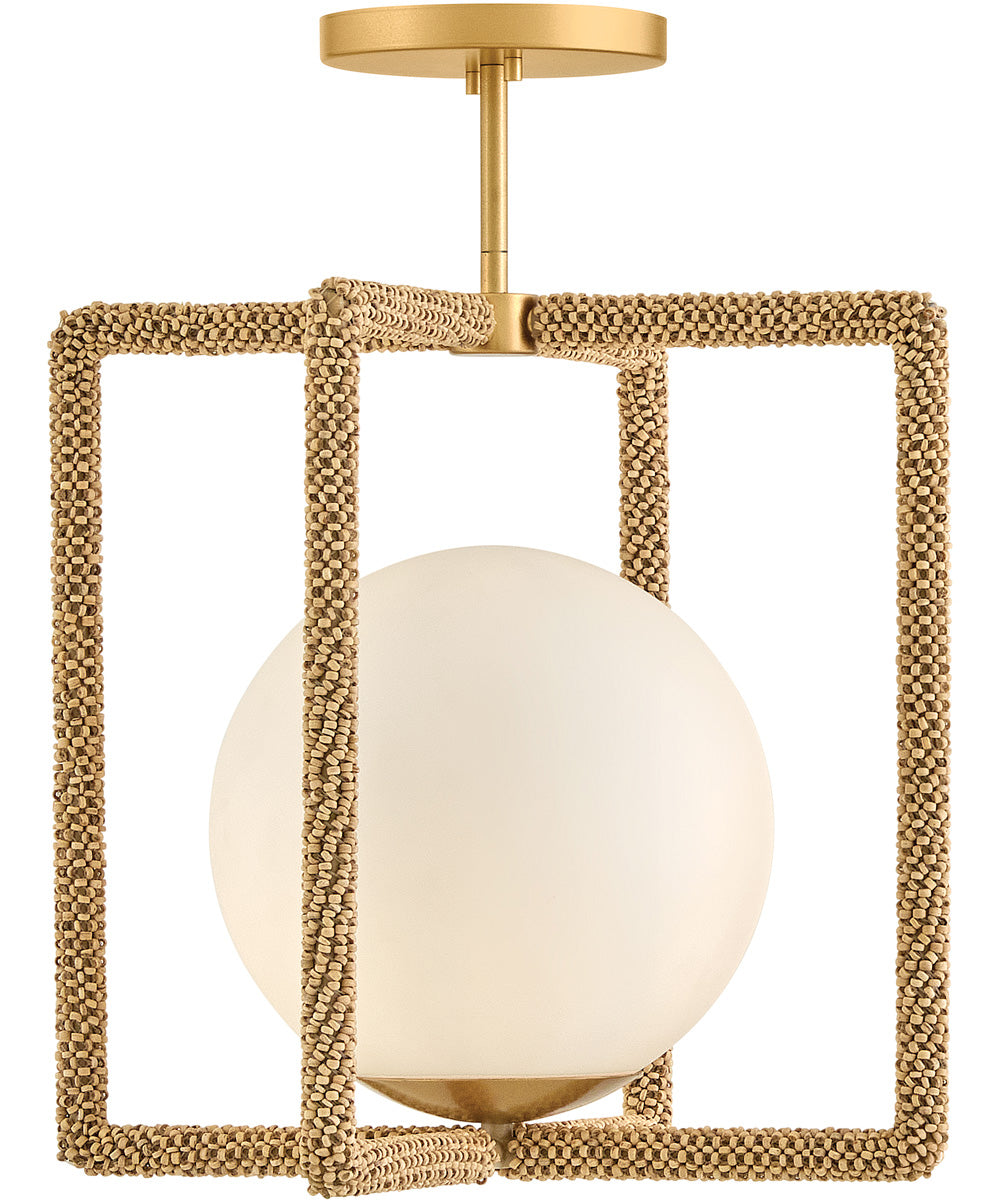 Keona 1-Light Medium Convertible Semi-Flush Mount in Deluxe Gold