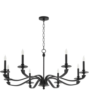 Chantelle 8-light Chandelier Matte Black