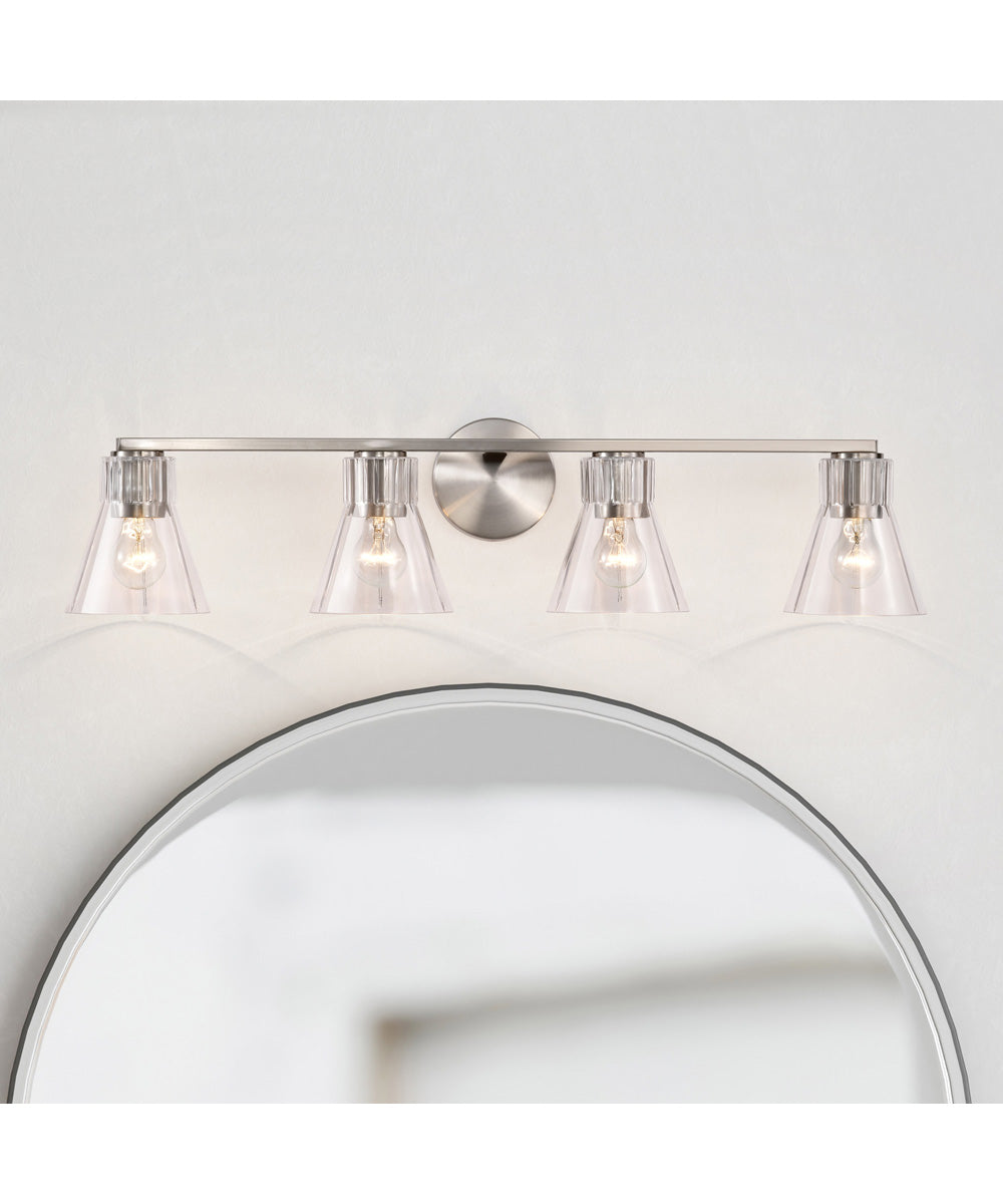 Gianna 4-Light Vanity & Wall Brushed Nickel