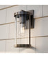Kagen Medium Outdoor Wall Light with Clear Glass Panels Antique Bronze