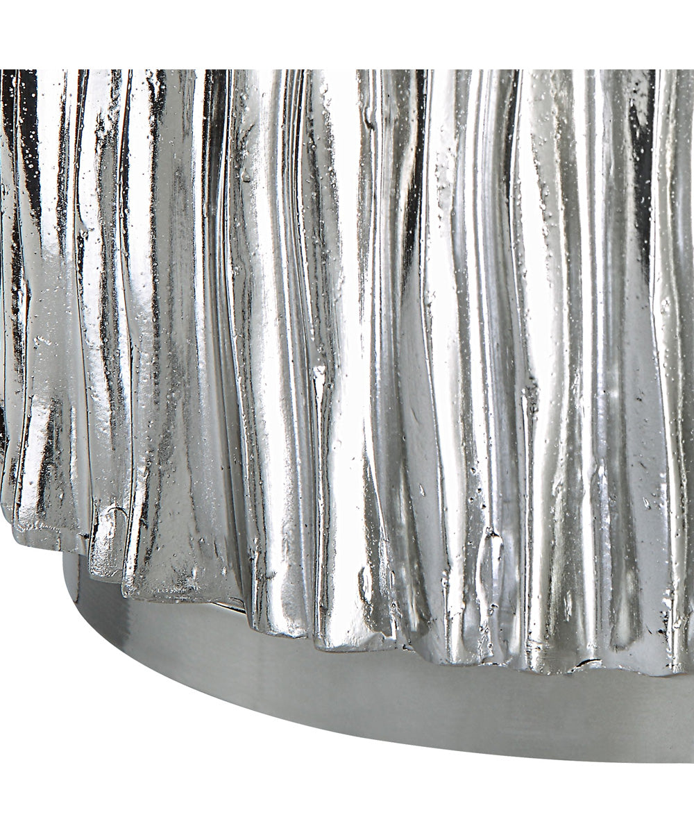 Echo Modern Nickel Drink Table