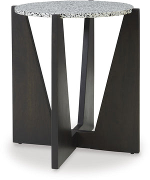 Tellrich Accent Table Black/White