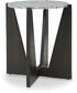 Tellrich Accent Table Black/White