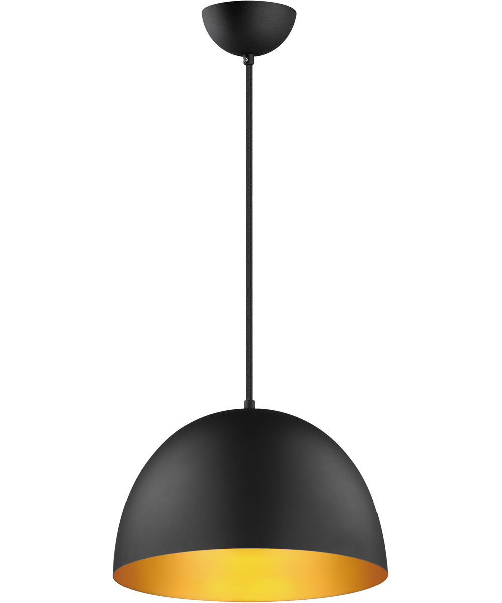 Tova 14 inch Pendant Black / Gold