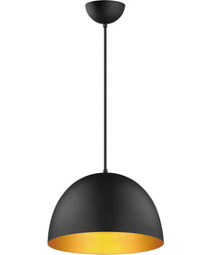 Tova 14 inch Pendant Black / Gold