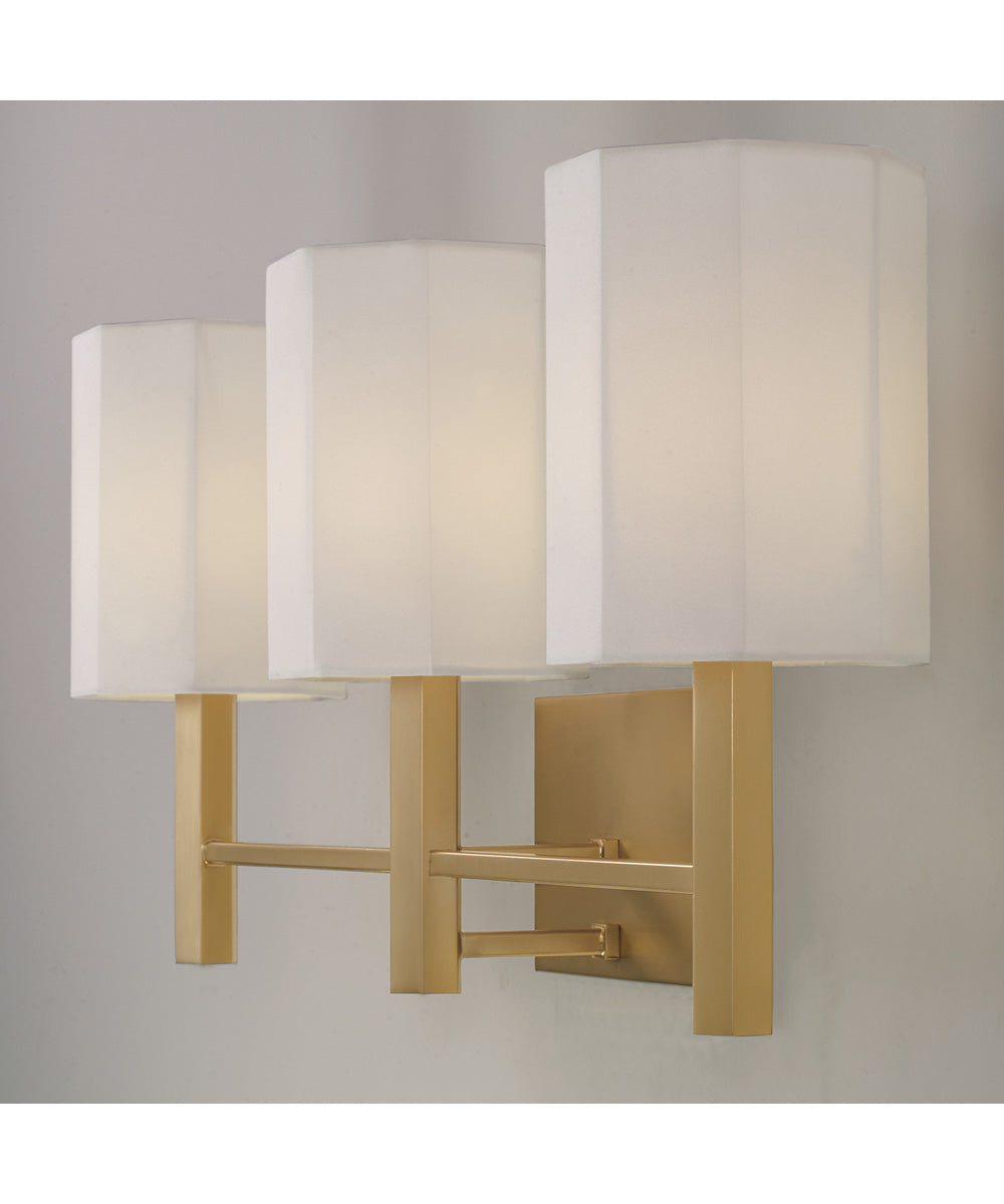 Adrian 3-Light Vanity Aged Brass