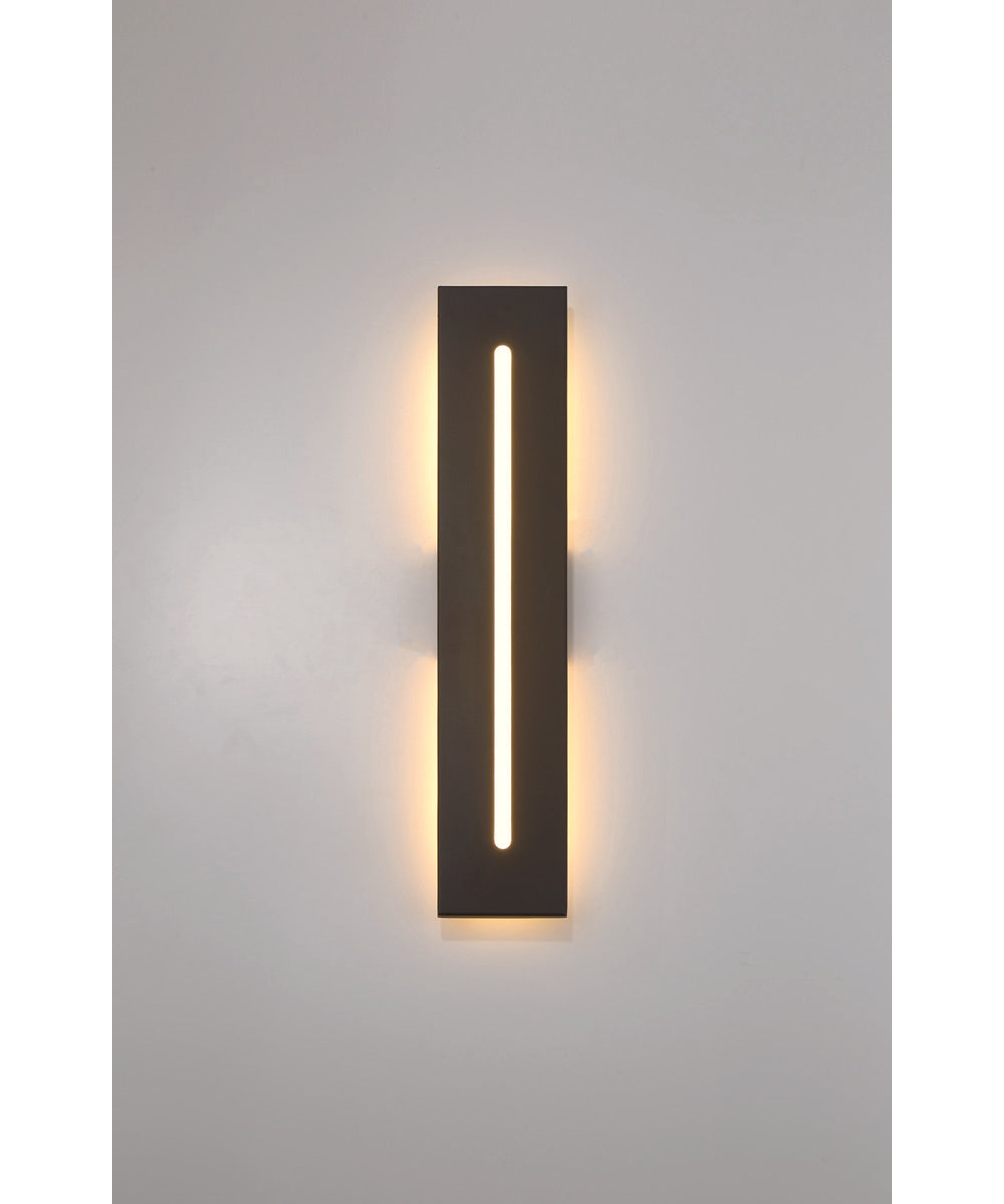 Profiled 1-Light Outdoor Lighting Textured Black