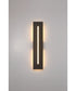 Profiled 1-Light Outdoor Lighting Textured Black