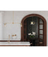 Trimble 2-Light Linear Chandelier Brushed Bronze
