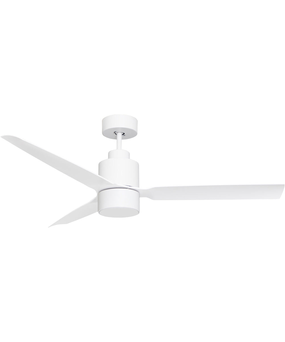 Falcon AC Damp 52 inch In/Out Fan w LED Light Kit Matte White