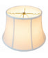 17"W x 10"H White Floor Shantung Lampshade