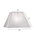 8x16x11 Global White Tapered Square Hardback Lampshade