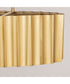 Allegra 5-Light Linear Pendant Weathered Brass