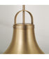Arlo 1-Light Pendant Aged Brass
