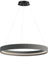 Souffle 33 inch LED Ring Pendant Gray