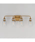 Hudson 4-Light Bath Vanity Natural Aged Brass