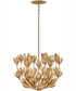 Flora 3-Light Large Convertible Semi-Flush Mount in Burnished Gold