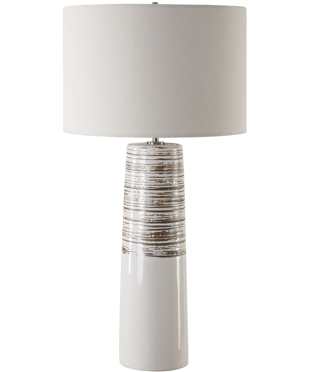 Haven White Glaze Table Lamp