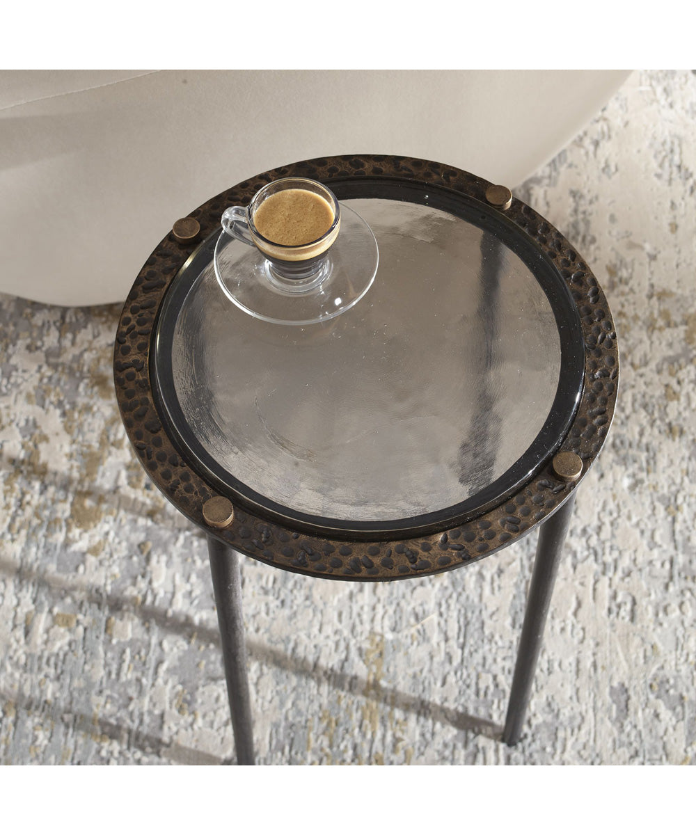 Kennington Round Glass Accent Table