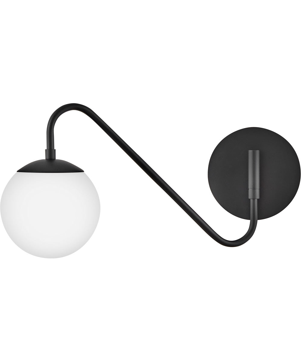 Dottie 1-Light Small Single Light Sconce in Black