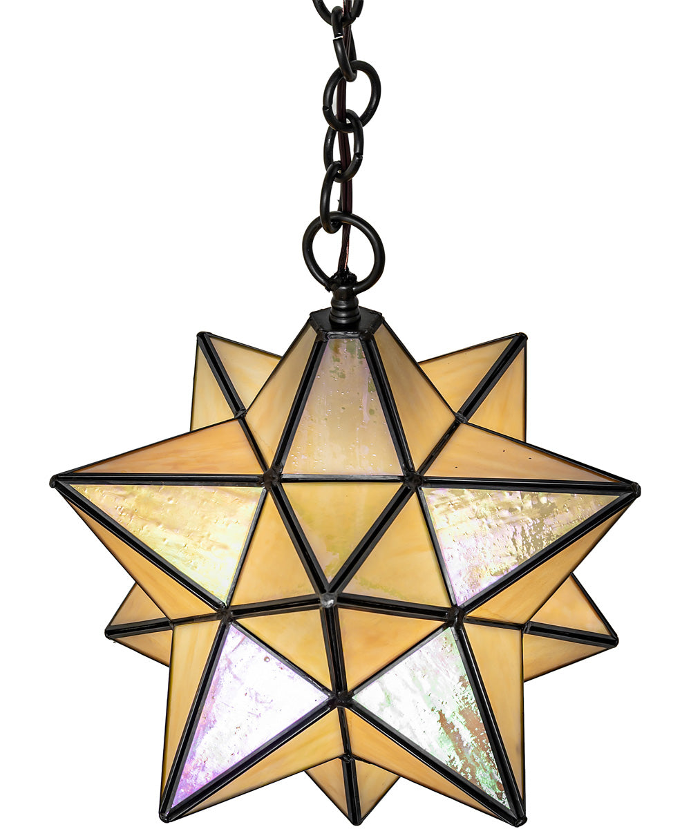 12" Wide Moravian Star Pendant