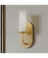 Mack 1-Light Wall Sconce with Layered Glass Shade Brushed Gold