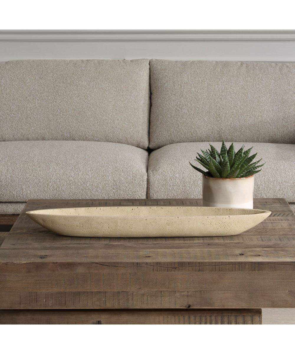 Vessel Cast Ivory Canoe Bowl