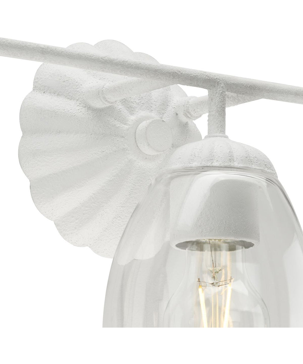Quillan 3-Light Transitional Bath & Vanity Light White Plaster