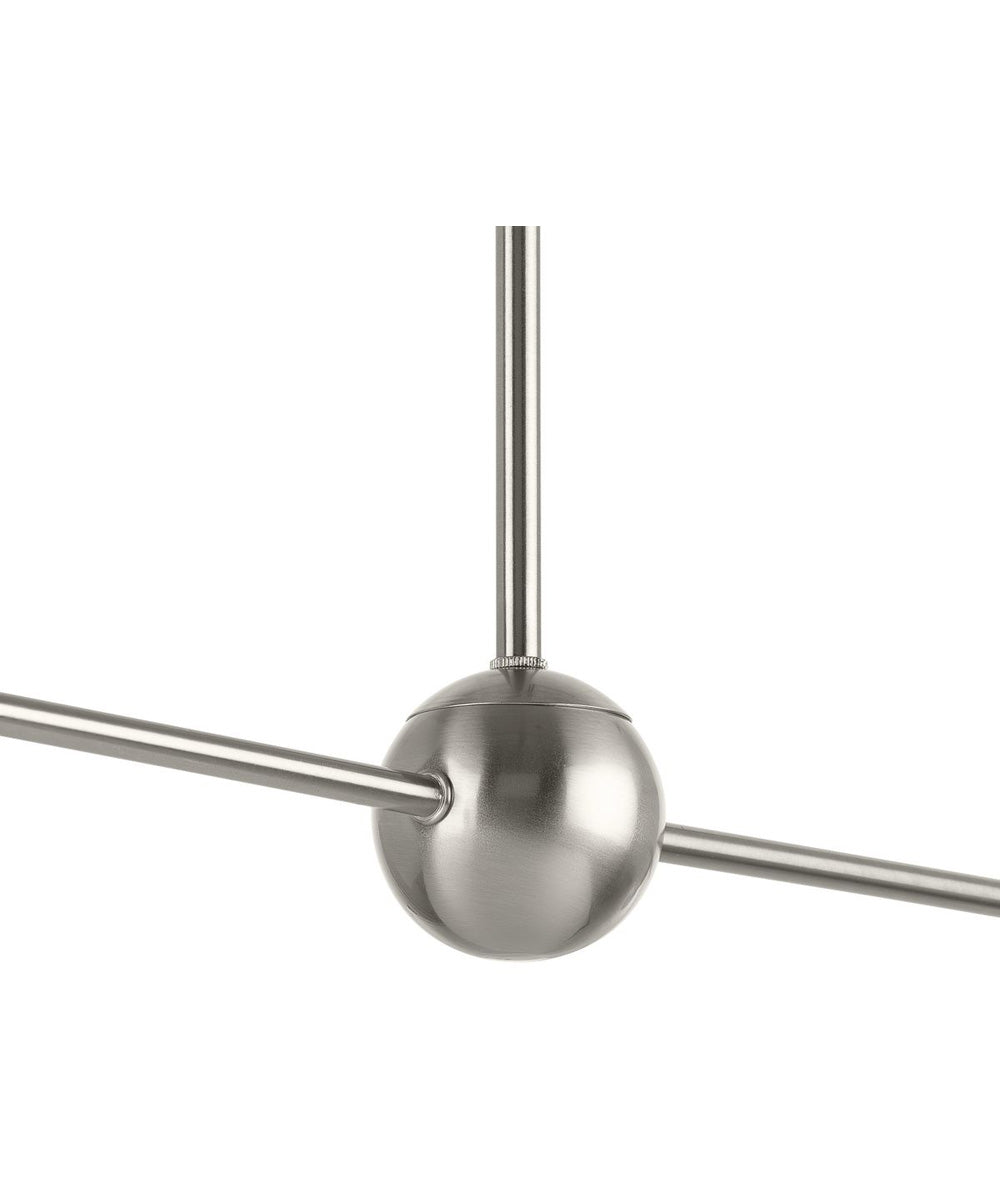 Trimble 2-Light Linear Chandelier Brushed Nickel