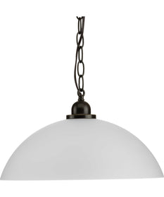 Classic Dome 1-Light Transitional Pendant Antique Bronze