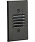 LED Indoor/Outdoor Integrated LED Wall or Step Light with Photocell Black