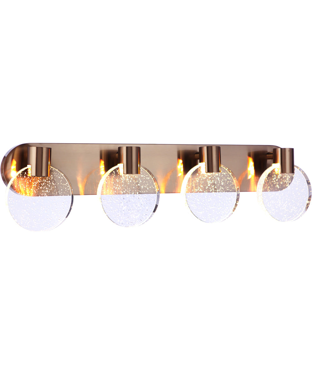 Glisten 4-Light Lighting Satin Brass