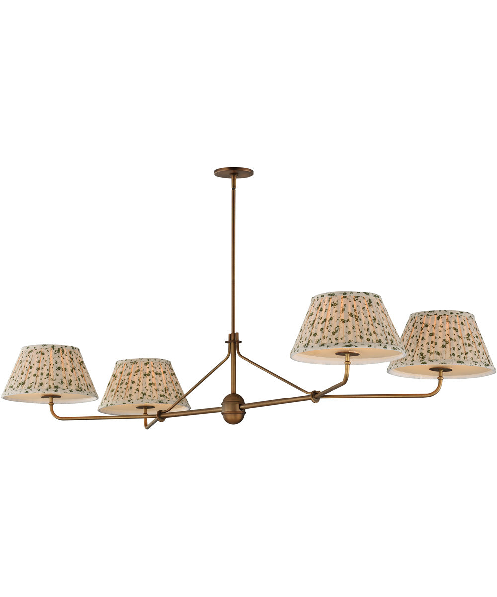 Dunbridge 4-Light Chandelier Weathered Brass