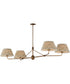 Dunbridge 4-Light Chandelier Weathered Brass