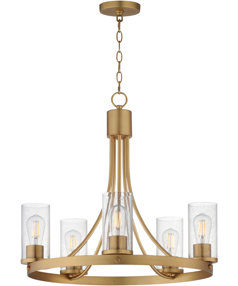 Livingston 5-Light Chandelier Natural Aged Brass