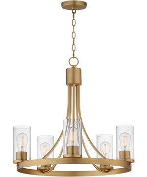 Livingston 5-Light Chandelier Natural Aged Brass