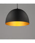 Tova 14 inch Pendant Black / Gold